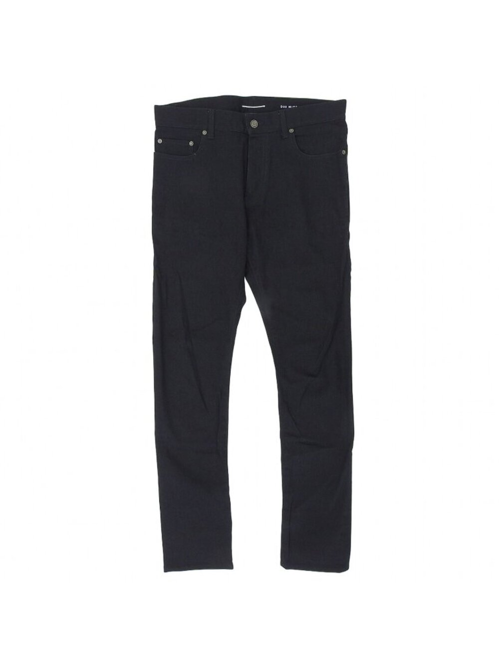 Saint Laurent Paris Hedi Slimane Era Logo Button Skinny Pants Black 33